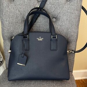 KATE SPADE Cameron Street Lottie Satchel Bag Navy Blue